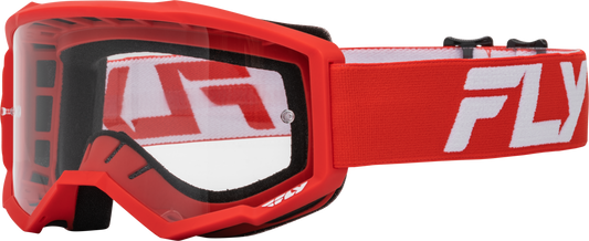 Fly Focus Goggles Red White