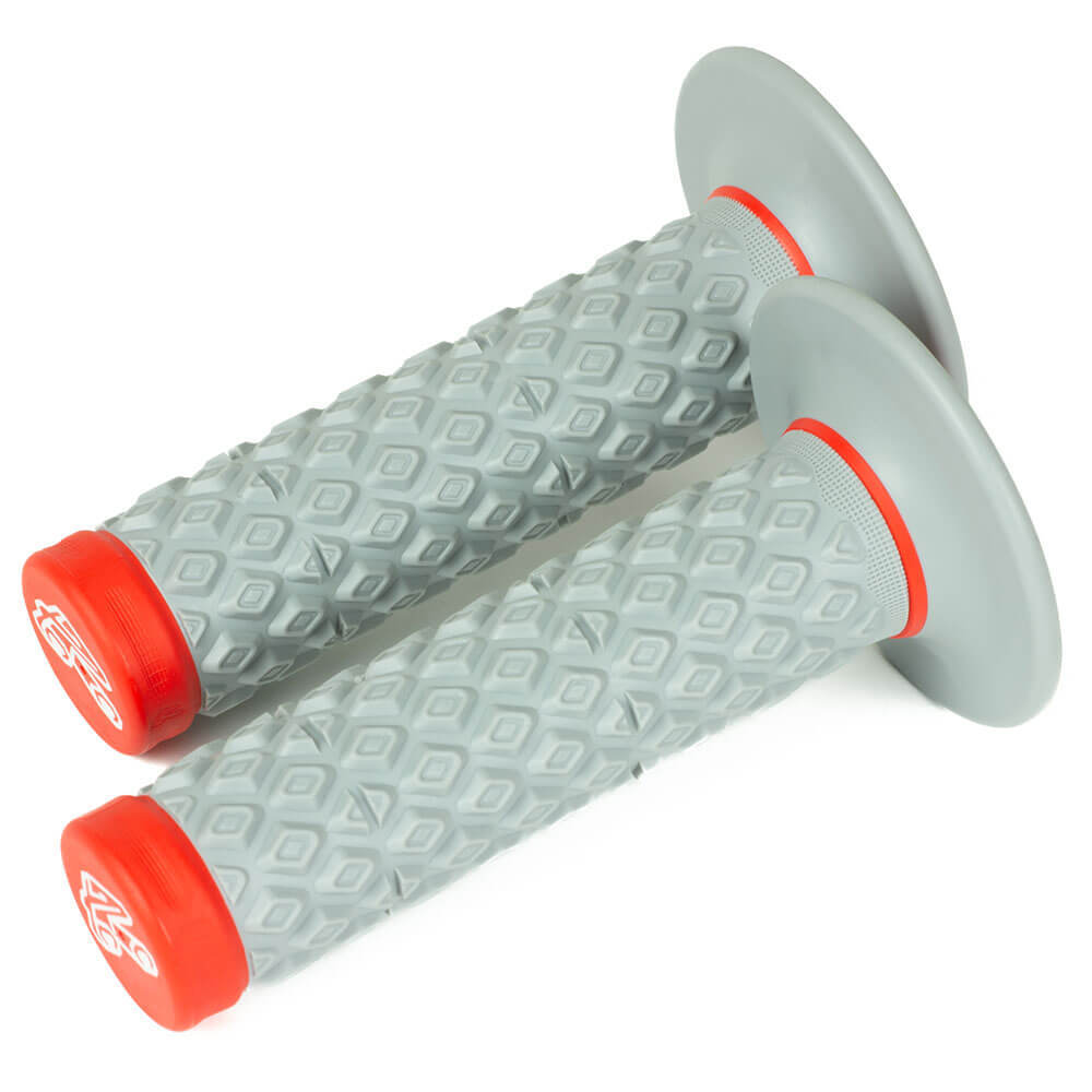 Renthal Comfort Pattern Dual Compound MX Grips Soft / Firm - Red