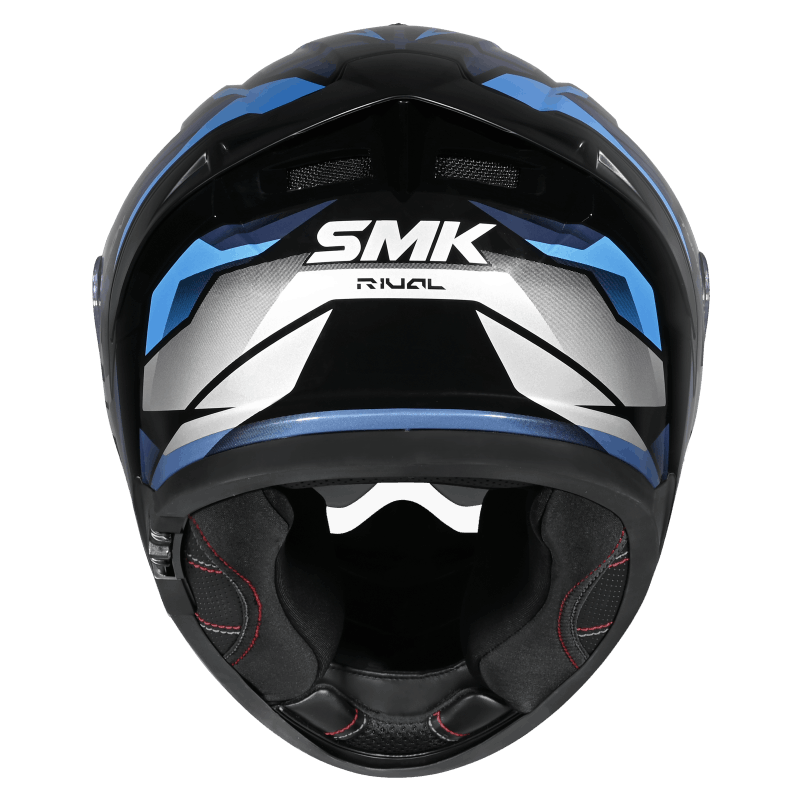 SMK Typhoon 06 Rival Helmet - Black / Grey / Blue GL256