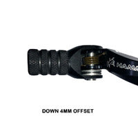Hammerhead KTM Orange Wide Gear Lever With Customisable Knurled Tip 390 Duke White 2016 +0mm (boot size 8-9)