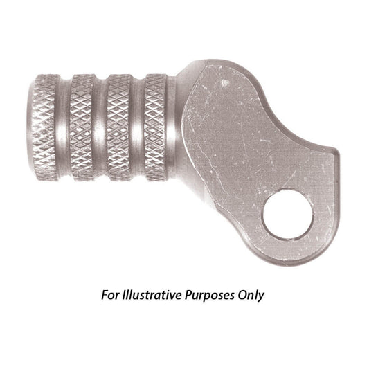 Hammerhead Gear Lever Knurled Tip with Hardware (+15mm) - Silver