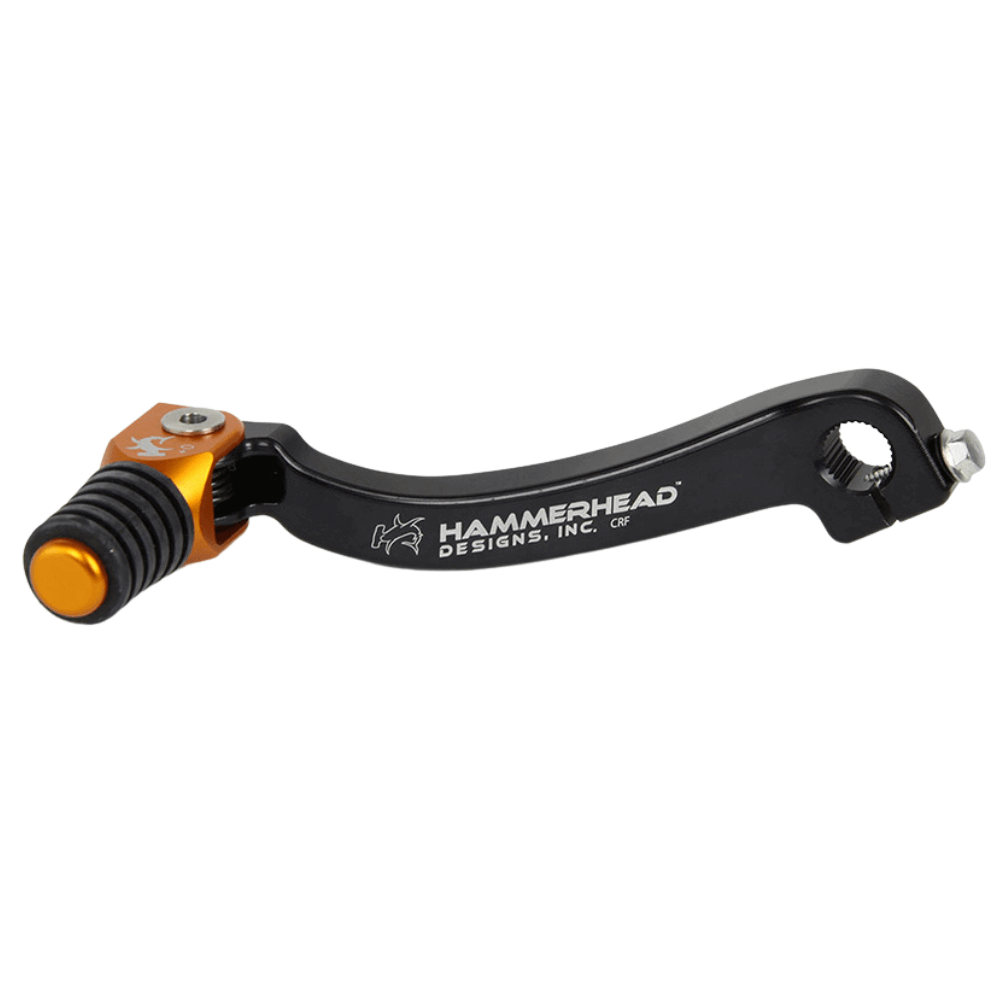 Hammerhead Honda Orange Gear Lever With Customisable Rubber Tip CRF 150 R 2007-2022 +5mm (boot size 10)