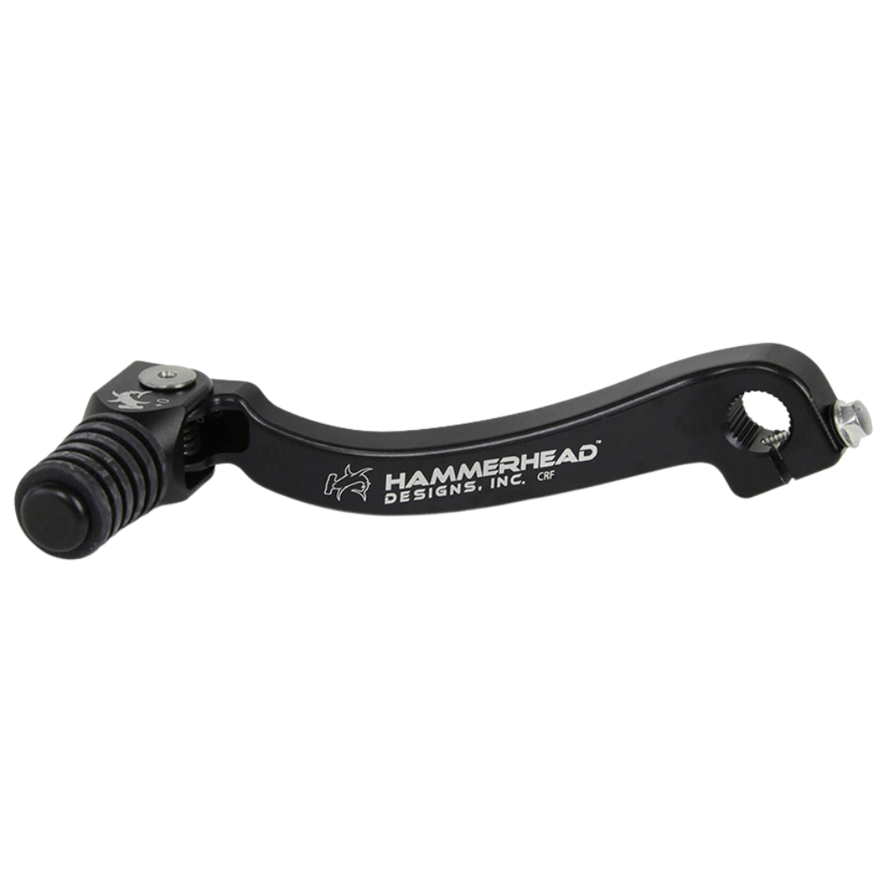 Hammerhead Honda Black Gear Lever With Customisable Rubber Tip CR 125 R 1987-2007 +15mm (boot size 13)