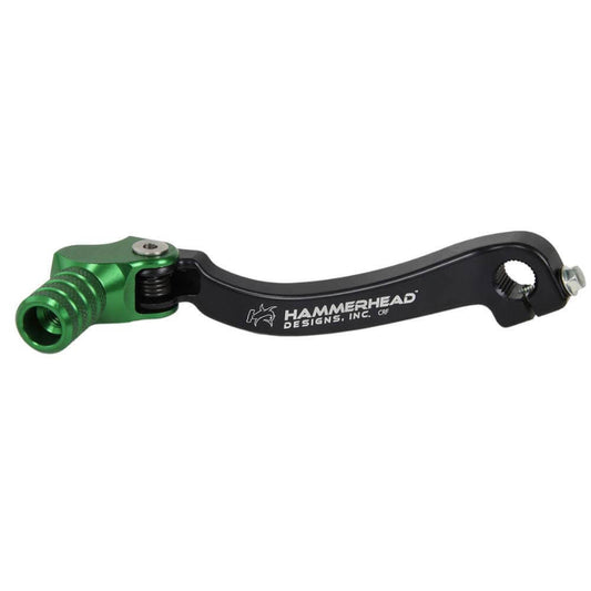 Hammerhead KTM Green Gear Lever With Customisable Knurled Tip 390 Duke White 2016 +0mm (boot size 8-9)