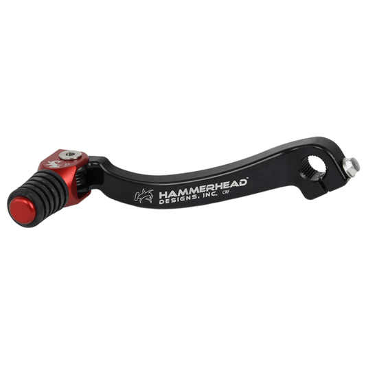 Hammerhead KTM Red Gear Lever With Customisable Rubber Tip 390 Duke White 2016 -5mm (boot size 7)