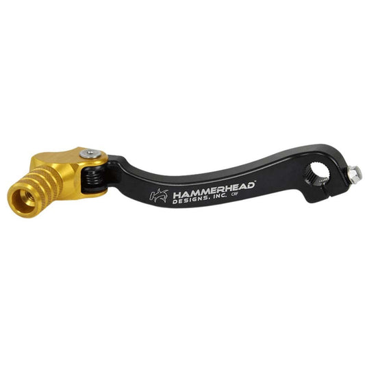 Hammerhead KTM Gold Gear Lever With Customisable Knurled Tip 125 EXC 1998-2000 +5mm (boot size 10)