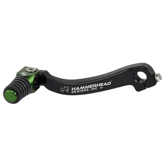Hammerhead KTM Green Gear Lever With Customisable Rubber Tip 125 EXC 2001-2003 -5mm (boot size 7)