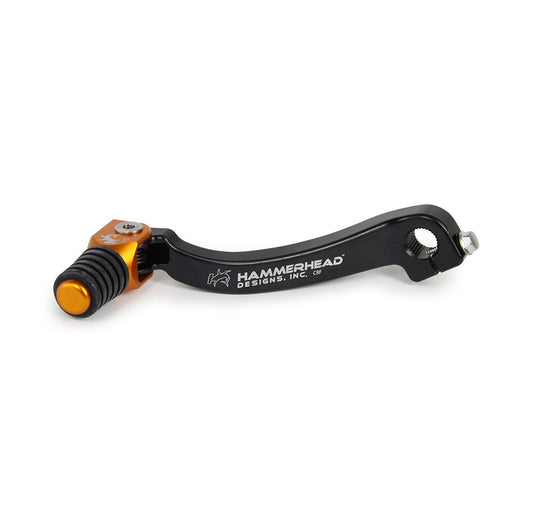 Hammerhead KTM Orange Gear Lever With Customisable Rubber Tip 125 EXC 2001-2003 -5mm (boot size 7)