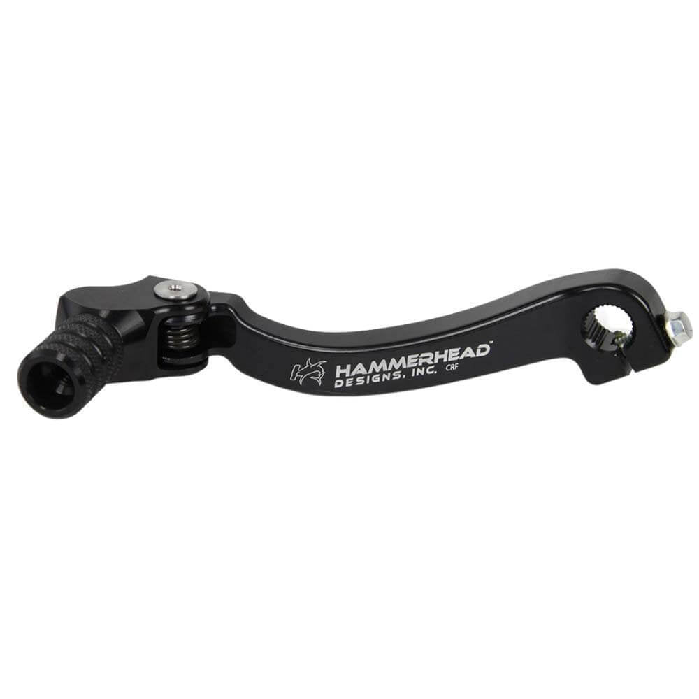Hammerhead Yamaha Black Gear Lever With Customisable Knurled Tip YZ 125 2005-2022 +20mm (boot size 14+)