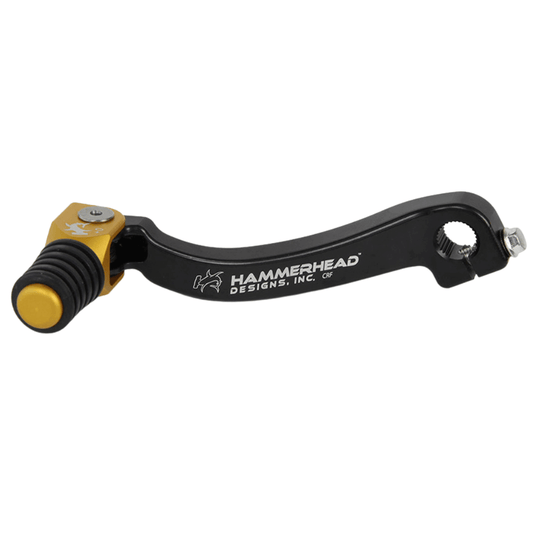 Hammerhead KTM Gold Gear Lever With Customisable Rubber Tip 125 EXC 1998-2000 +20mm (boot size 14+)