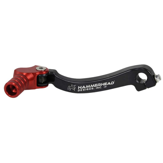 Hammerhead Suzuki Red Gear Lever With Customisable Knurled Tip RMZ 450 2008-2023 +5mm (boot size 10)