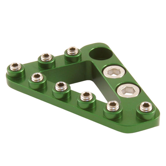 Hammerhead Large Brake Pedal Tip with Hardware - Green