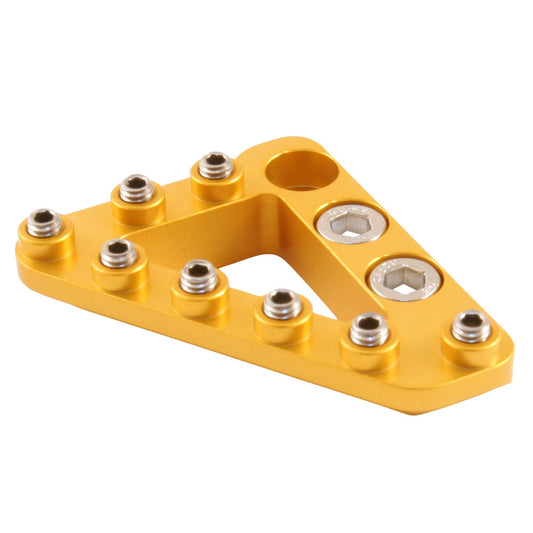 Hammerhead Large Brake Pedal Tip with Hardware - Gold