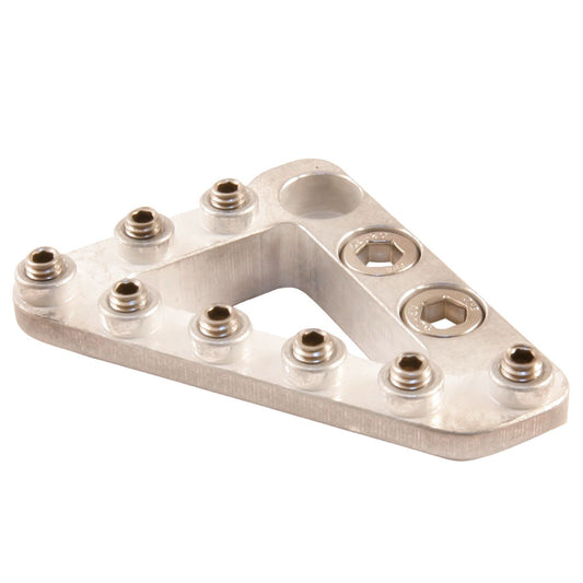 Hammerhead Large Brake Pedal Tip with Hardware - Silver