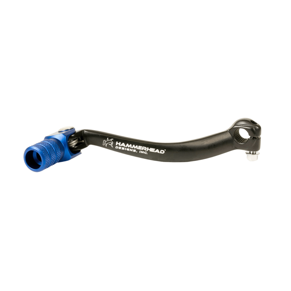 Hammerhead Yamaha Forged Black/Blue Gear Lever Knurled Tip - YZ 80 1990-2001 (+10mm)