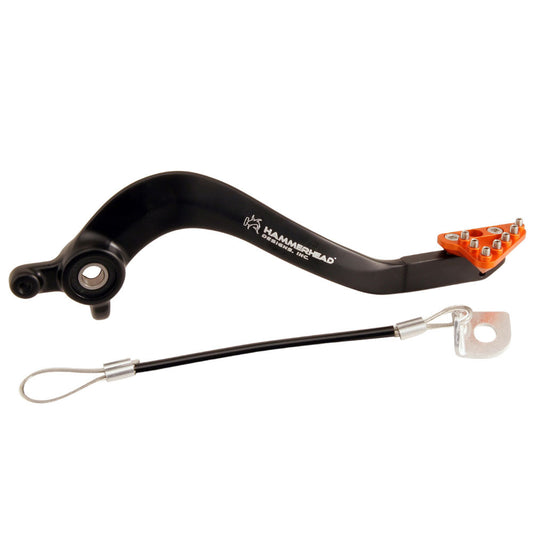 Hammerhead Forged Alloy Brake Pedal - Orange