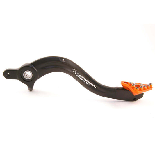 Hammerhead Forged Alloy Brake Pedal Large Tip - Orange