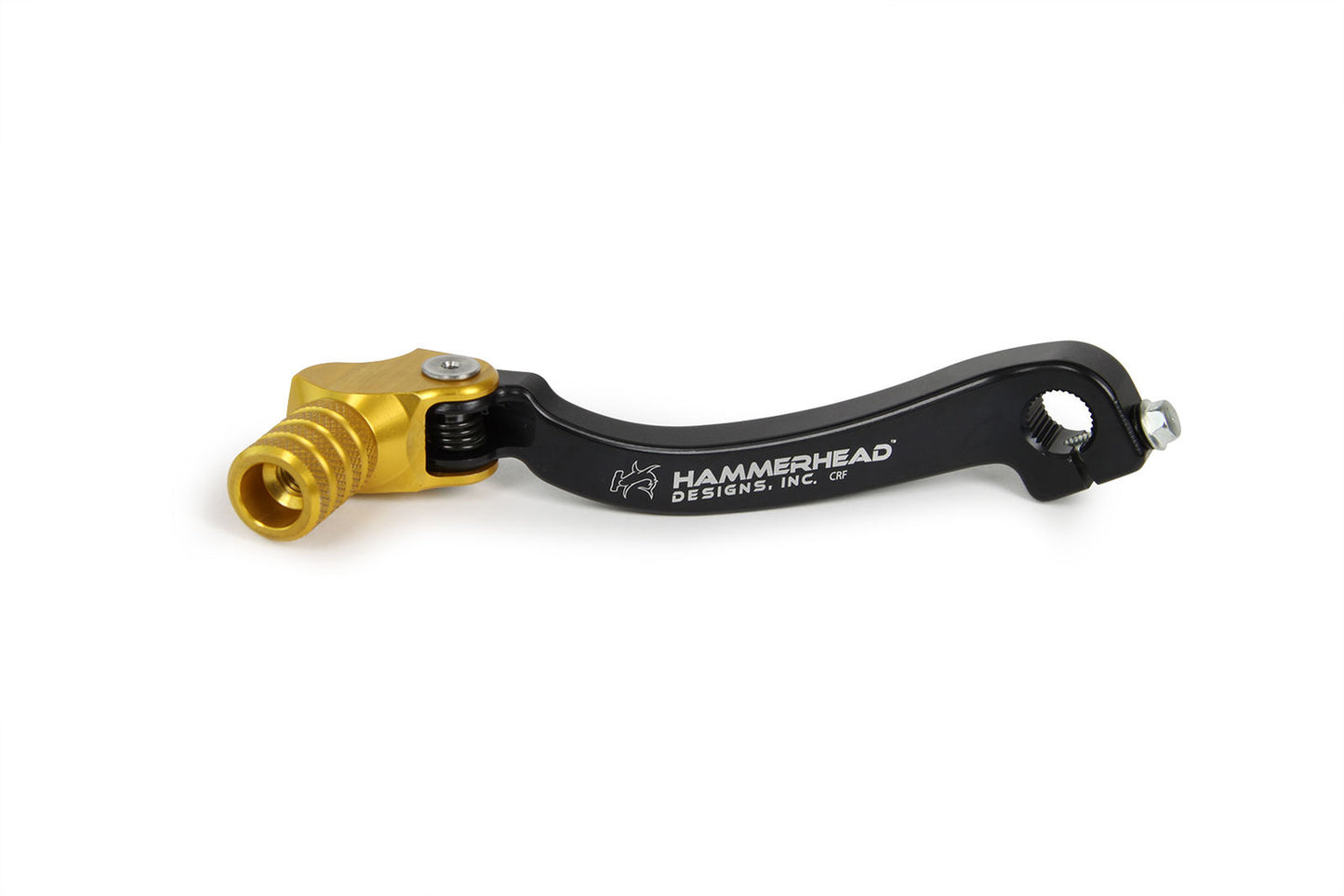 Hammerhead Husqvarna Gear Lever With Customisable Knurled Tip - Black / Gold