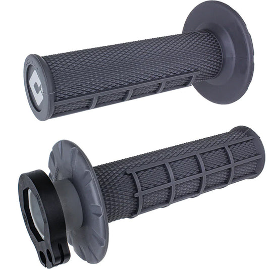 ODI MX Half Waffle 2T/4T Lock On Grip Graphite