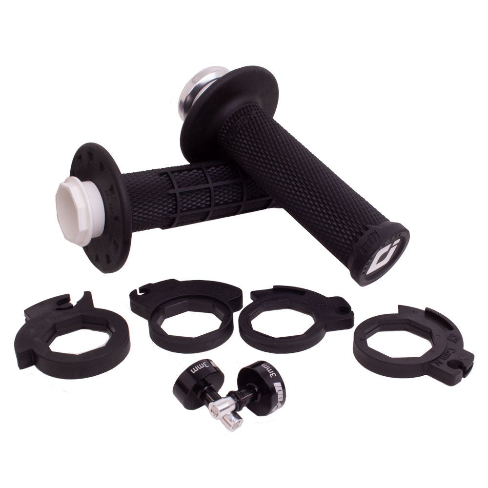 ODI Micro-X Half Waffle Lock On Grips 2/4T - Black