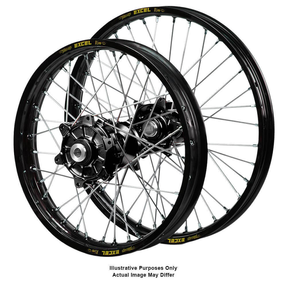 Haan Hubs / Excel Rims Wheelset (21*1.85 / 18*2.50) - Black
