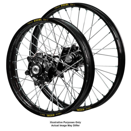 Haan Hubs / Excel Rims Wheelset (21*1.85 / 18*2.50) - Black