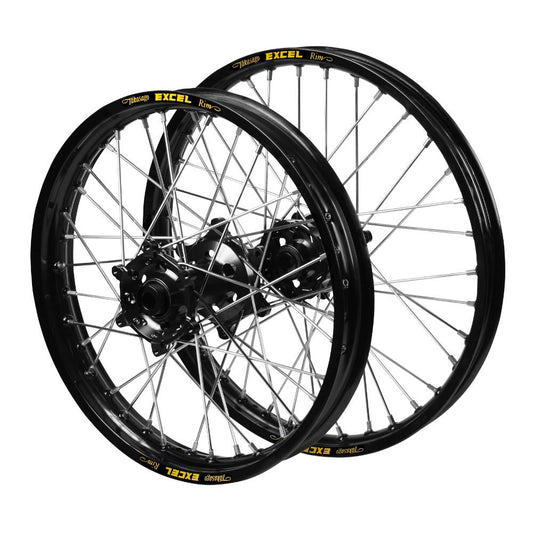 Haan Hubs / Excel Rims Wheelset (21*1.6 / 19*2.15 OE) - Orange / Black