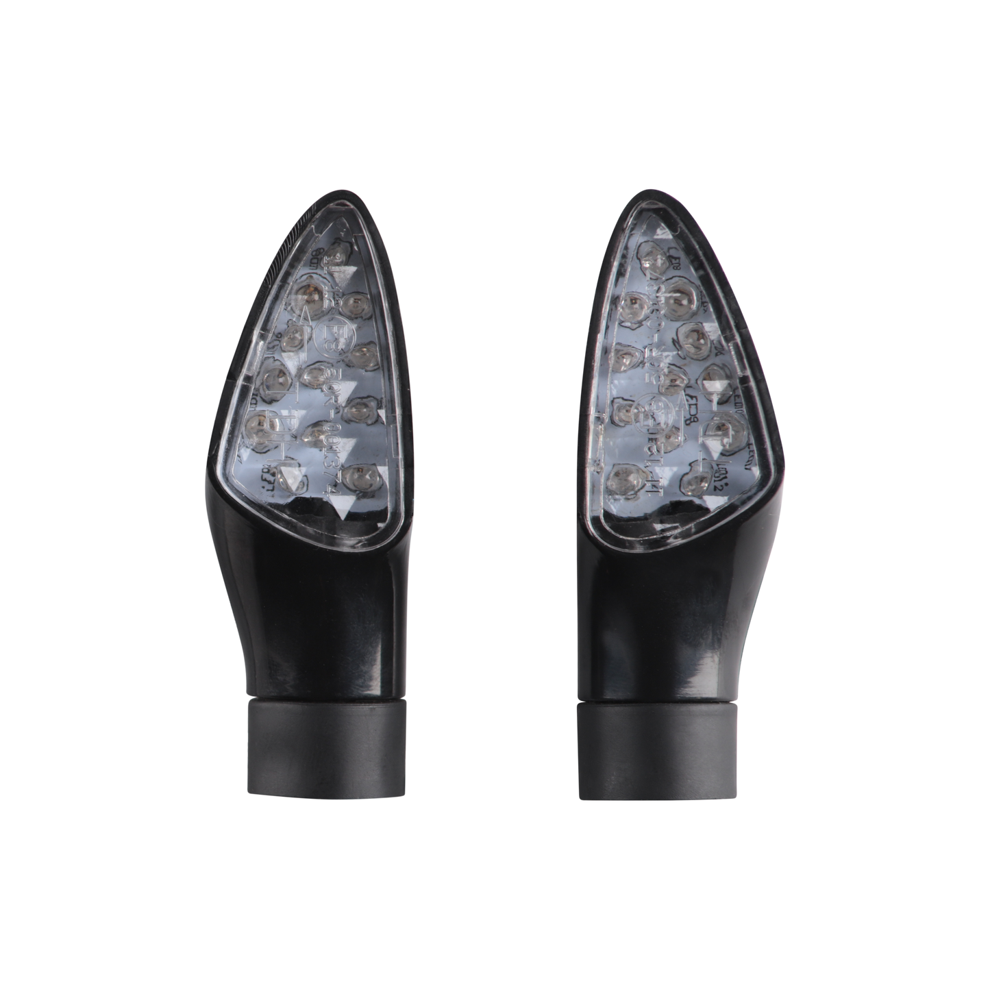 Revolution Universal Indicator Diamond Pair - 12 Amber LED / Clear Lens