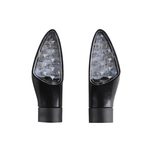 Revolution Universal Indicator Diamond Pair - 12 Amber LED / Clear Lens