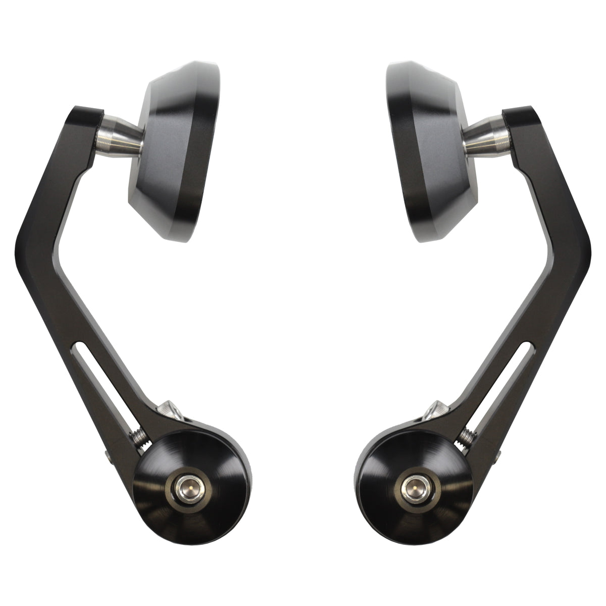 Revolution Clamp On Mirrors Stealth - CNC Pair