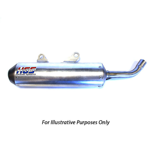 HGS 2 Stroke Round Silencer - Silver