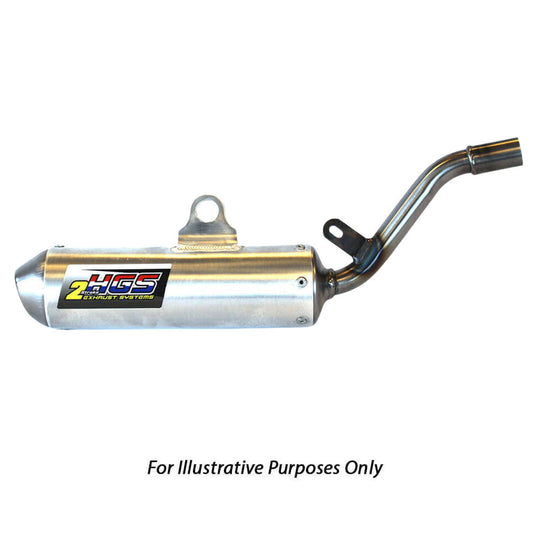 HGS 2 Stroke Round Silencer - Silver
