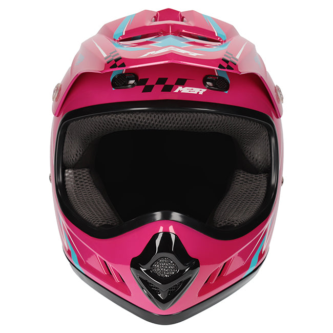 M2R MX2 JR Lightning PC-7 Helmet - Pink / Blue