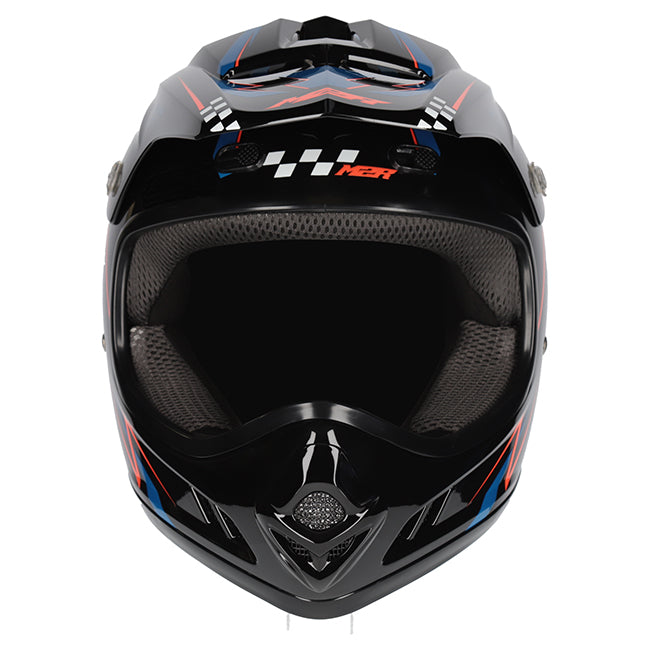 M2R MX2 JR Lightning PC-8 Helmet - Black / Blue