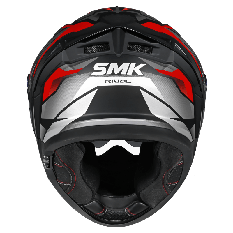 SMK Typhoon 06 Rival Helmet - Black / Grey / Red MA263
