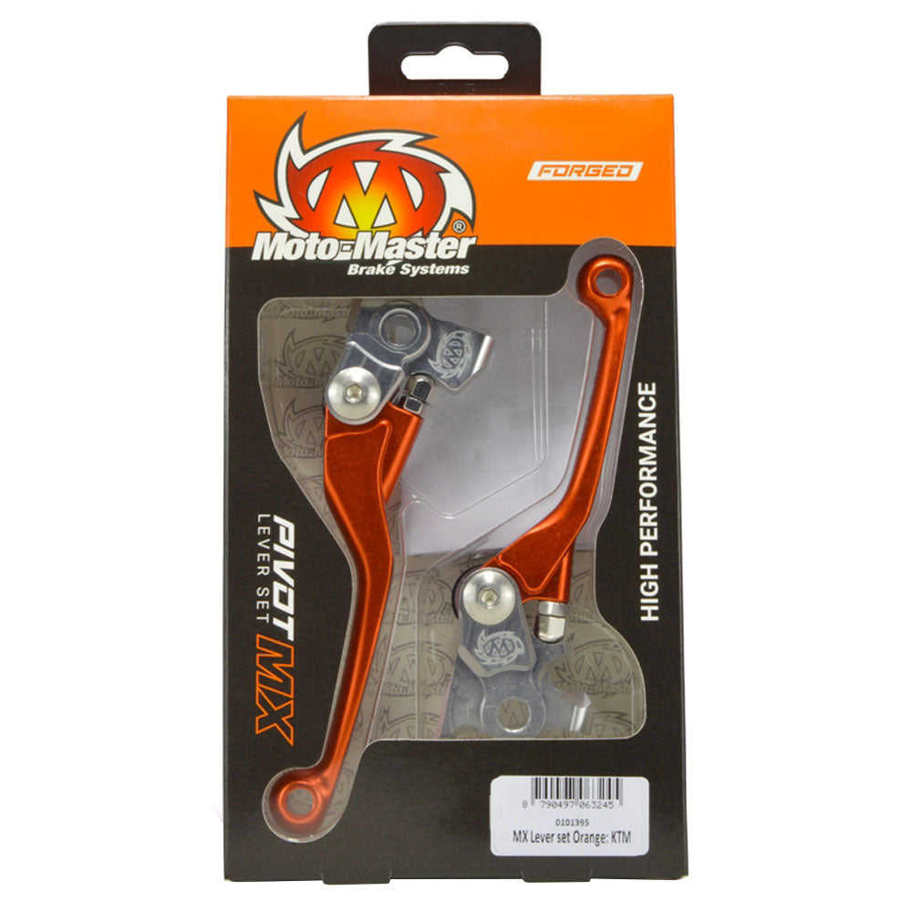 Moto-Master MX Pivot Brake & Clutch Lever Set - Orange