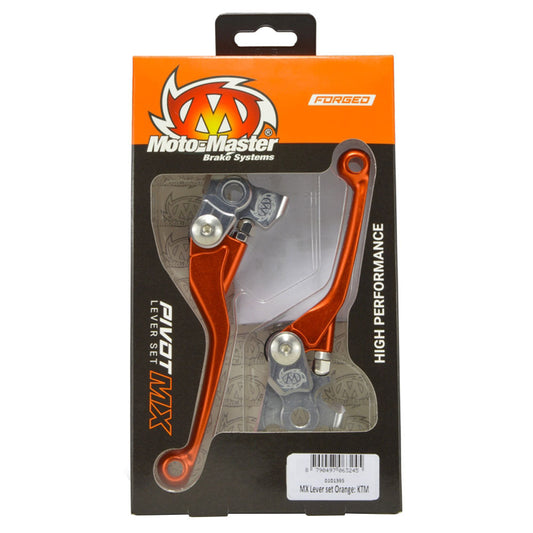 Moto-Master MX Pivot Brake & Clutch Lever Set - Orange