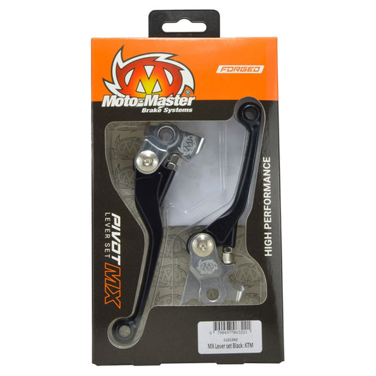 Moto-Master MX Pivot Brake & Clutch Lever Set - Black
