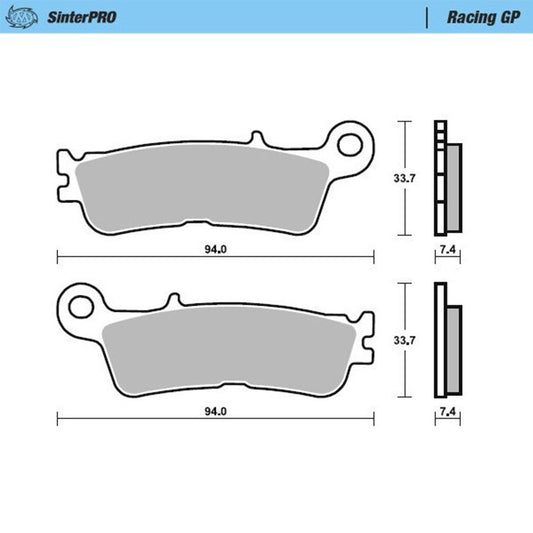 Moto-Master SinterPro Racing GP Front Brake Pads