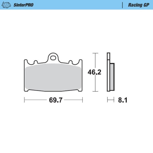 Moto-Master Supermoto Racing GP Front Brake Pads