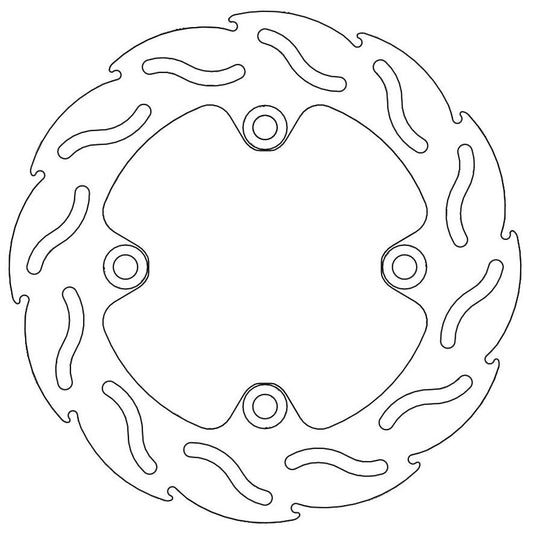 Moto-Master Streetbike Rear Flame Fixed Disc