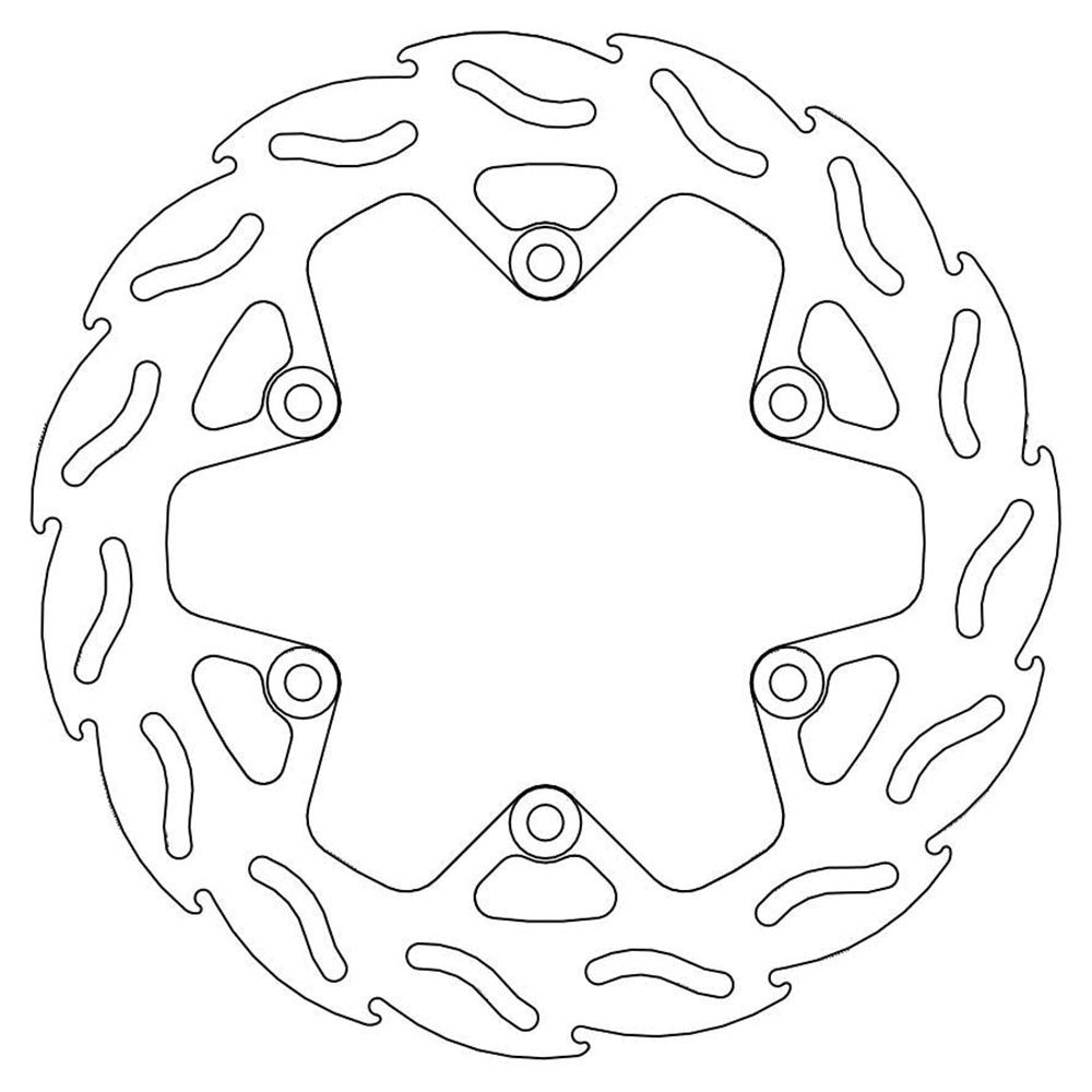 Moto-Master Streetbike Rear Flame Fixed Disc