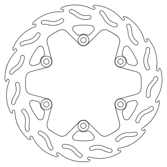 Moto-Master Streetbike Rear Flame Fixed Disc