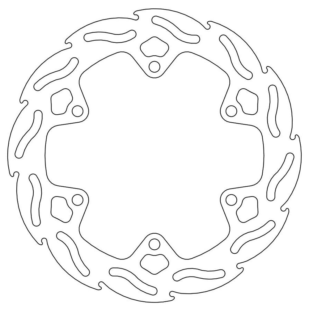 Moto-Master Streetbike Rear Flame Fixed Disc