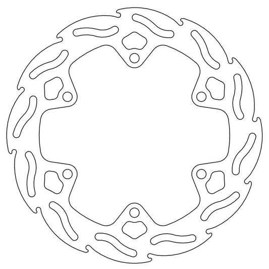 Moto-Master Streetbike Rear Flame Fixed Disc