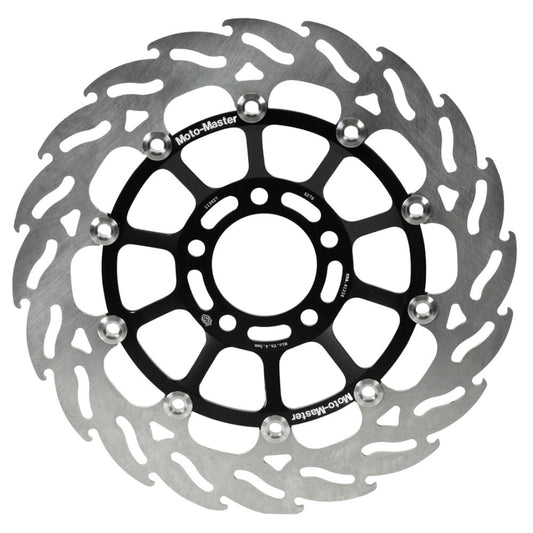 Moto-Master Streetbike Left Front Flame Fixed Disc