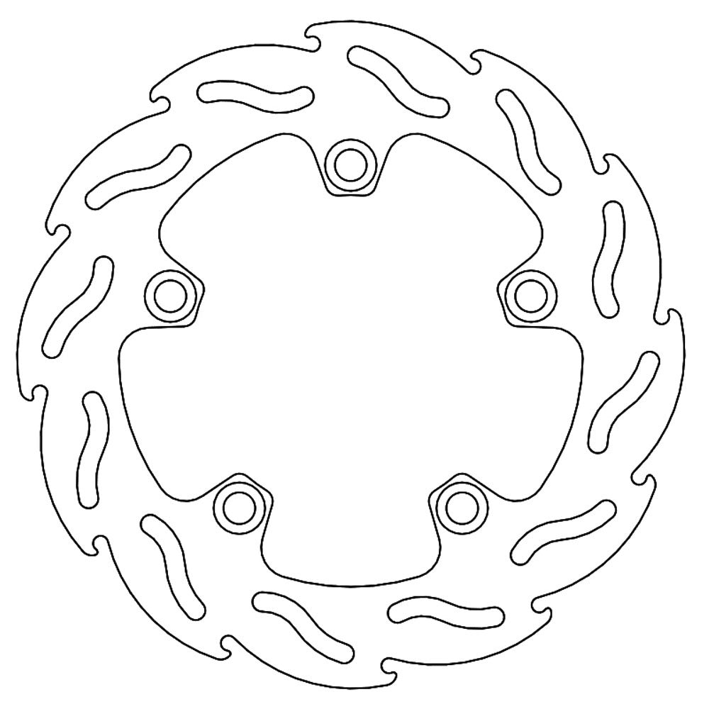 Moto-Master Streetbike Rear Flame Fixed Disc