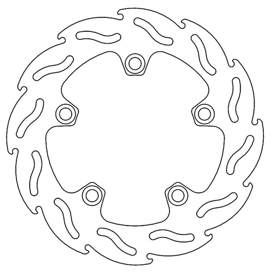 Moto-Master Streetbike Rear Flame Fixed Disc