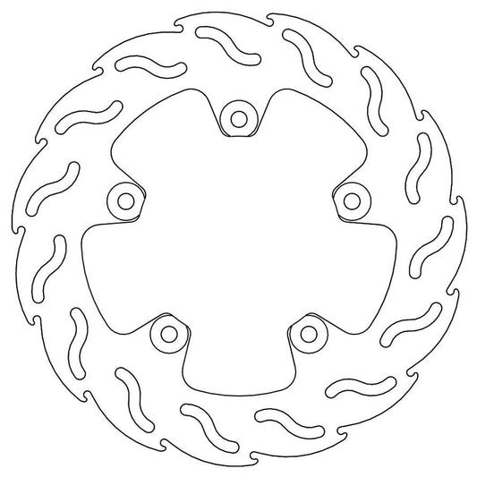Moto-Master Streetbike Rear Flame Fixed Disc