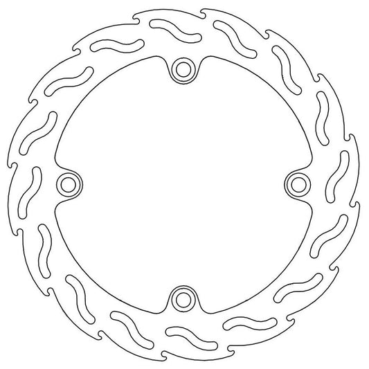 Moto-Master Streetbike Rear Flame Fixed Disc